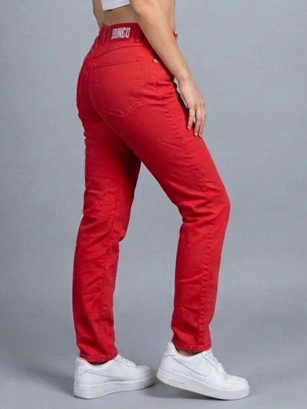 Vintage 90s Red Bongo High Waisted Mom Jeans Sz 11-L Fits 30" Waist Size 10